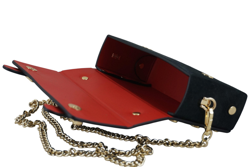 Zamszowa torebka Barberinis wizytowa - Czarna