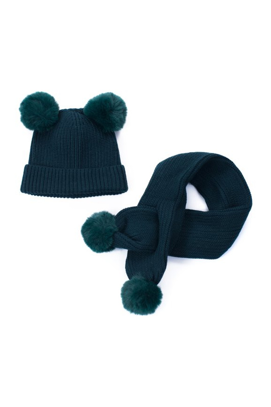 Pomponik - zimowy komplet dziecięcy