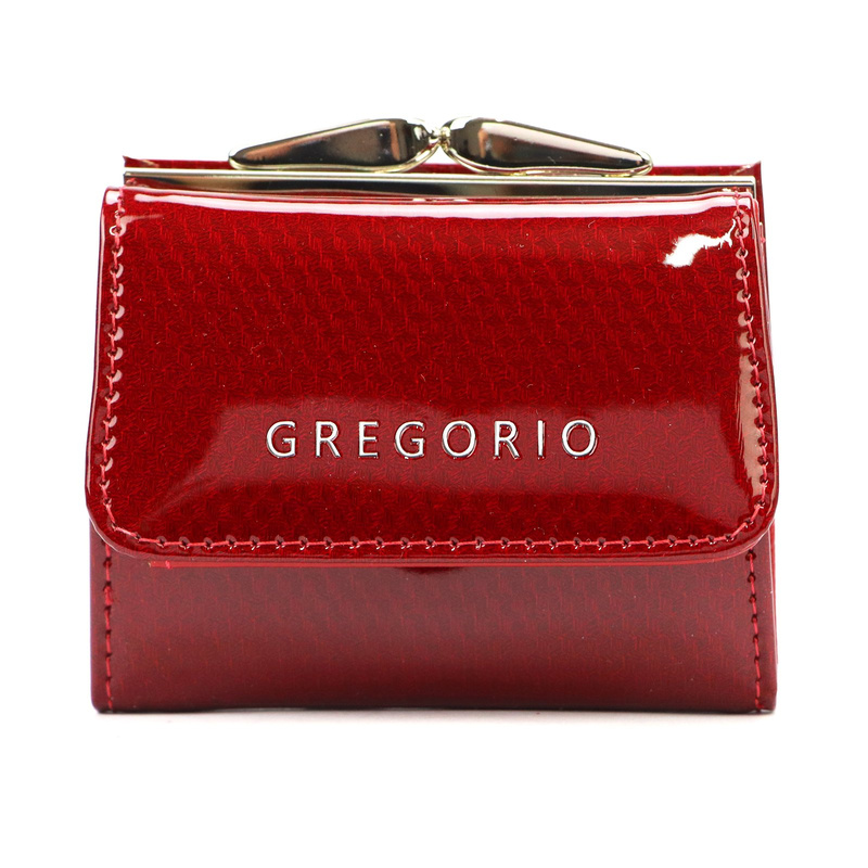 Zgrabna Skórzana mała damska portmonetka Gregorio