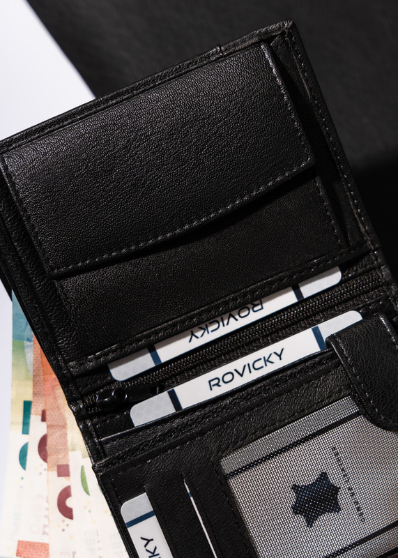 Skórzany męski portfel Wild N4-GV RFID