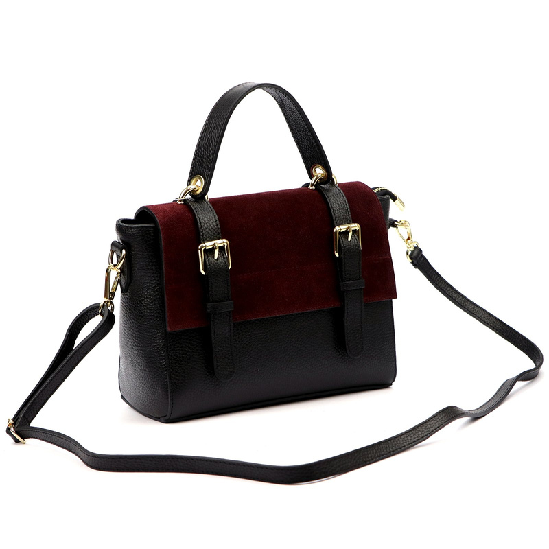 Luka klasyczna damska listonoszka ze skóry naturalnej torebka na ramię