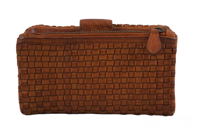 Ekskluzywny portfel z miękkiej skóry - Brązowy