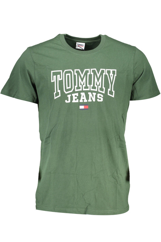 ZIELONY T-SHIRT MĘSKI Z KRÓTKIM RĘKAWEM TOMMY HILFIGER