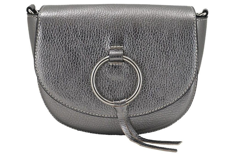 Torebki listonoszki damskie skórzane - Złota