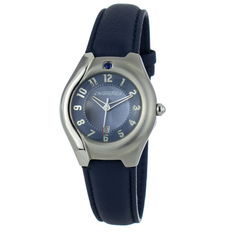 Zegarek CHRONOTECH CT2206L-09. Kwarcowy, Kolor niebieski. Kobieta.