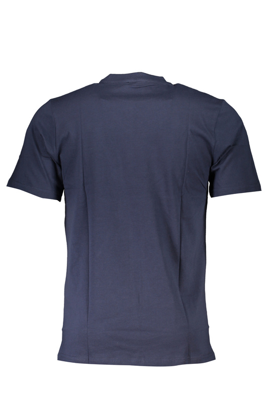 NIEBIESKI T-SHIRT MĘSKI Z KRÓTKIM RĘKAWEM KLASY CAVALLI