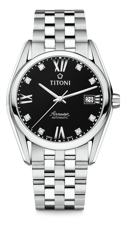 Zegarek TITONI 83909S-354. Automatyczny, Kolor czarny. Mężczyzna.