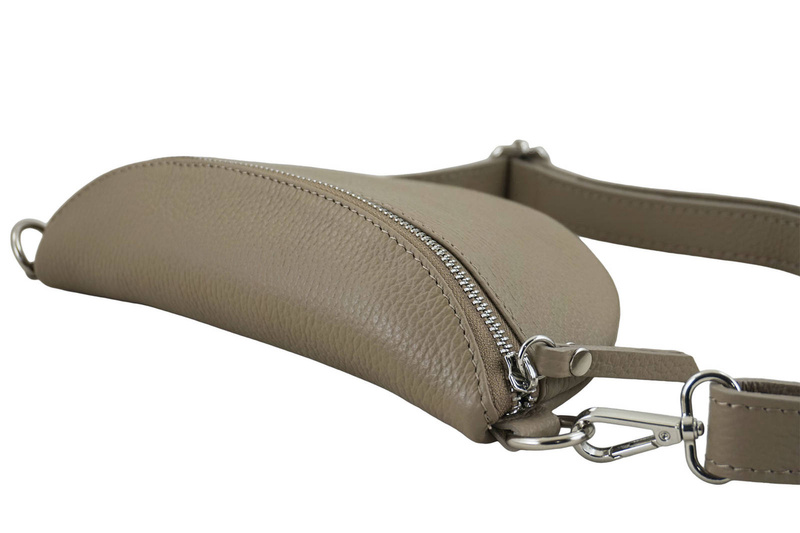 Saszetka / nerka skórzana młodzieżowa - Beżowa