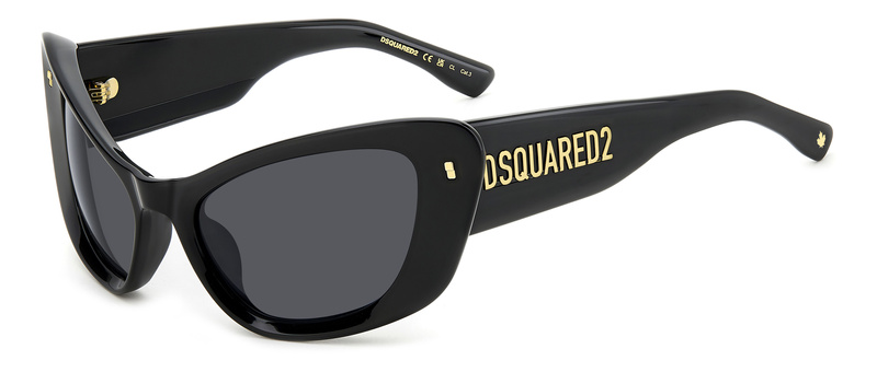 Okulary DSQUARED2 D2-0118-S-807. Okulary przeciwsłoneczne, Kolor czarny. Kobieta.