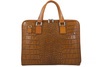 Torba na laptopa damska skórzana Barberinis - Brązowa jasna