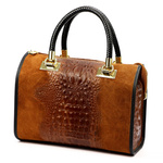 Damska torebka ze skóry naturalnej Luka 25-088 CROCO