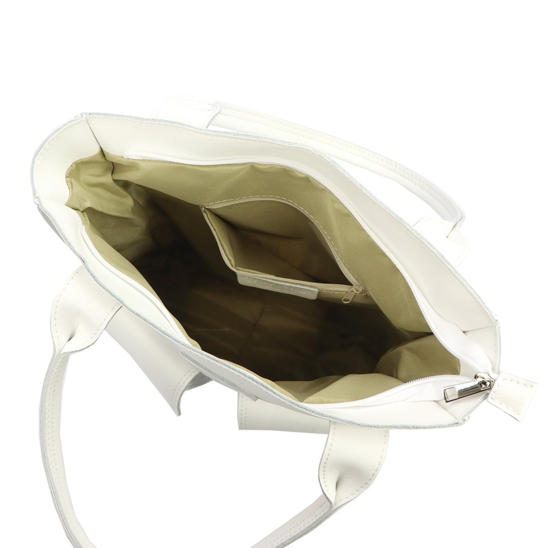 Angelo Torebka na ramię Duża damska shopperbag z kieszeniami skórzana 