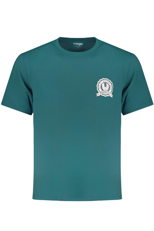 ZIELONY T-SHIRT MĘSKI Z KRÓTKIM RĘKAWEM WRANGLER