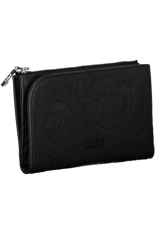 CZARNY PORTFEL DESIGUAL DAMSKI