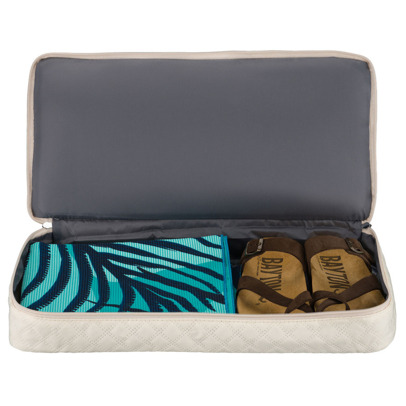 Sportowa, treningowa torba w beżowym kolorze wykonana z poliestru - Peterson