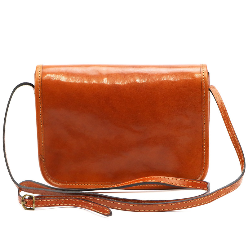 Florence listonoszka damska torebka na ramię skóra naturalna z kieszenią