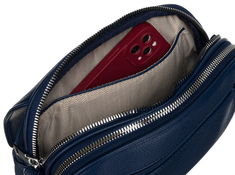 Stylowa listonoszka damska ze skóry ekologicznej - Rovicky