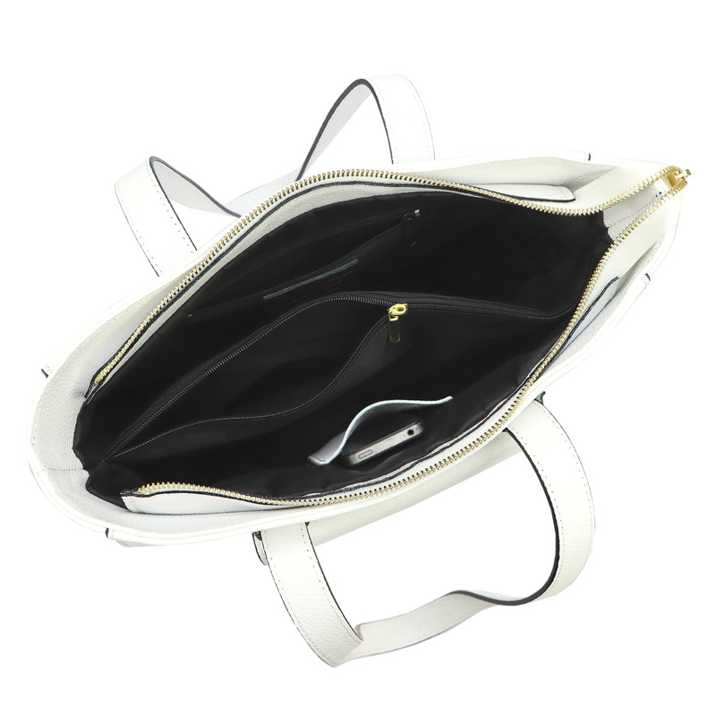 Gregorio duża Skórzana damska shopperbag torebka na ramię z kieszenią