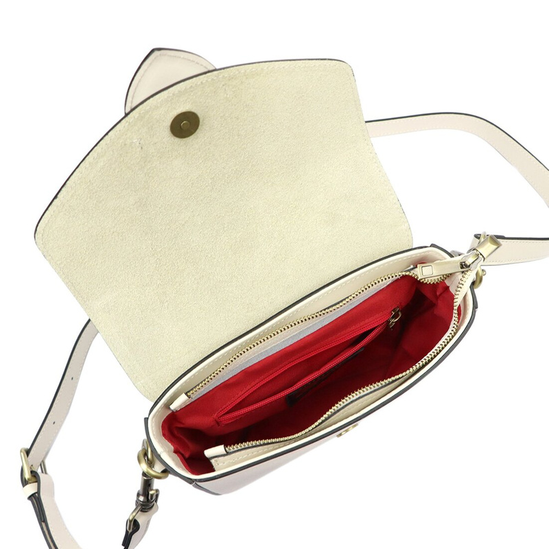 Luka damska listonoszka skóra naturalna torebka przez ramię z klapą