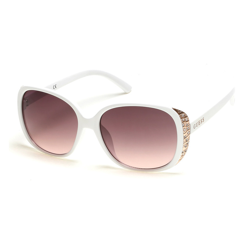 Okulary GUESS GF0382-5921F. Okulary przeciwsłoneczne, Kolor biały. Kobieta.