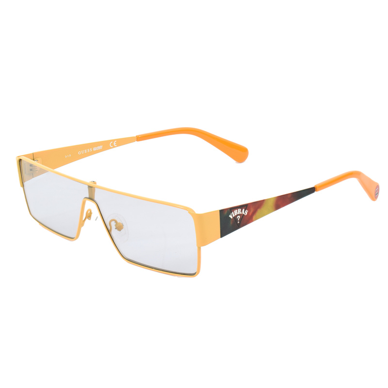 Okulary GUESS GU82060039C. Okulary przeciwsłoneczne, Kolor żółty. Unisex.