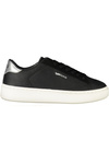 Czarne sneakersy damskie GAS Gaw 624505 – srebrne detale