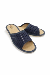 Wójciak Podhale damskie kapcie domowe skóra naturalna klin 1,5 cm