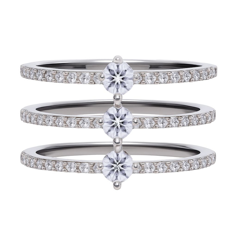 Biżuteria DIAMONFIRE 6118401082165. Pierścionek, Kolor szary. Kobieta.