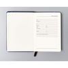 Granatowy notes w formacie A6 zadrukowany w linie - Peterson