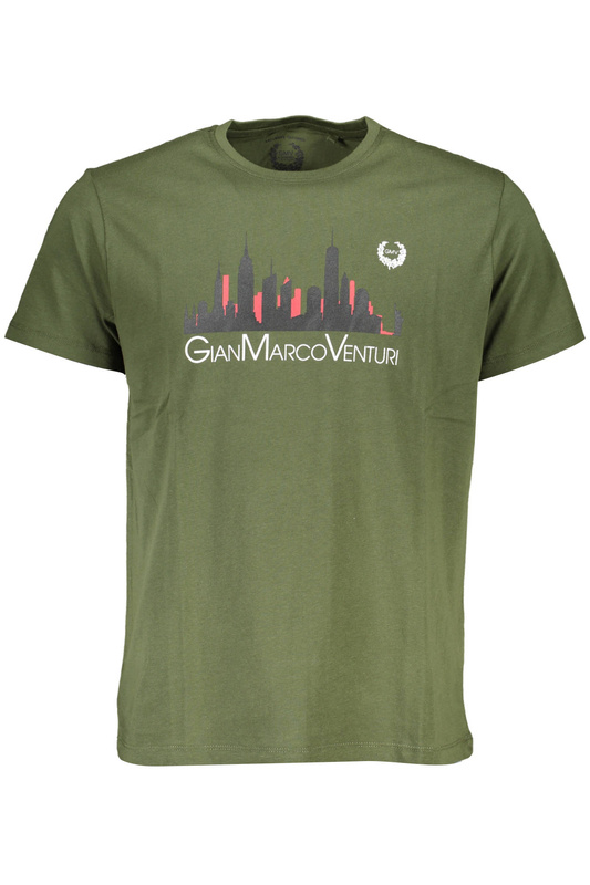 GIAN MARCO VENTURI T-SHIRT MĘSKI Z KRÓTKIM RĘKAWEM ZIELONY
