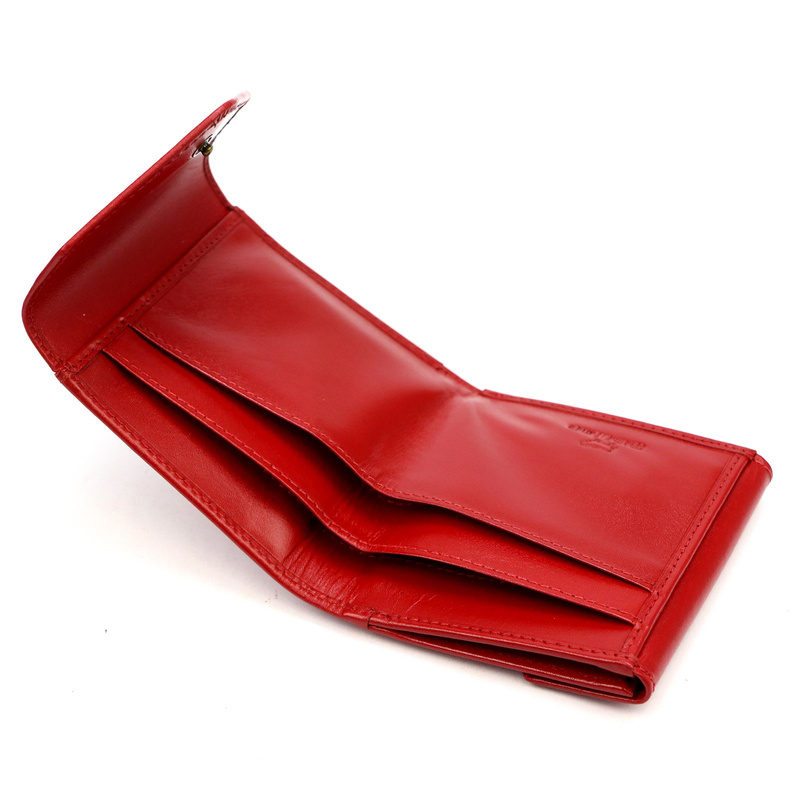 EL FORREST damski portfel skóra naturalna mała portmonetka zatrzask RFID