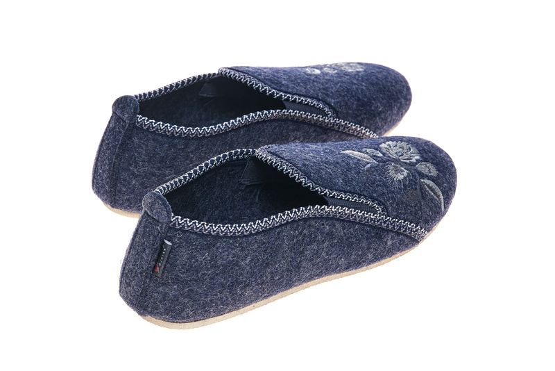 Bambosze damskie z gumką filc