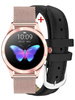 SMARTWATCH DAMSKI G. Rossi G.RSWBF1-4D2-2 rosegold/black (sg001f) + DODATKOWY PASEK