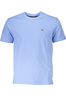 NIEBIESKI T-SHIRT MĘSKI NAPAPIJRI Z KRÓTKIM RĘKAWEM