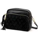 Elegancka damska listonoszka przez ramię z pikowaną kieszenią Luka