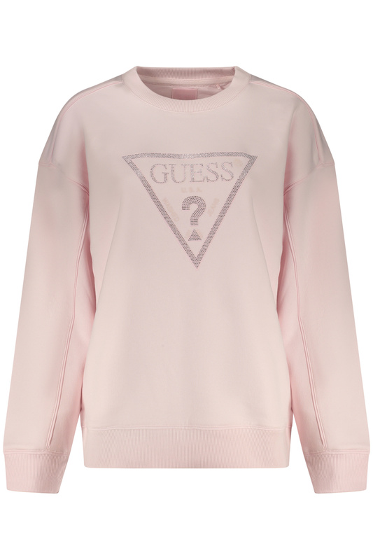GUESS JEANS DAMSKA BLUZA Z RÓŻOWYM ROZPIĘCIEM