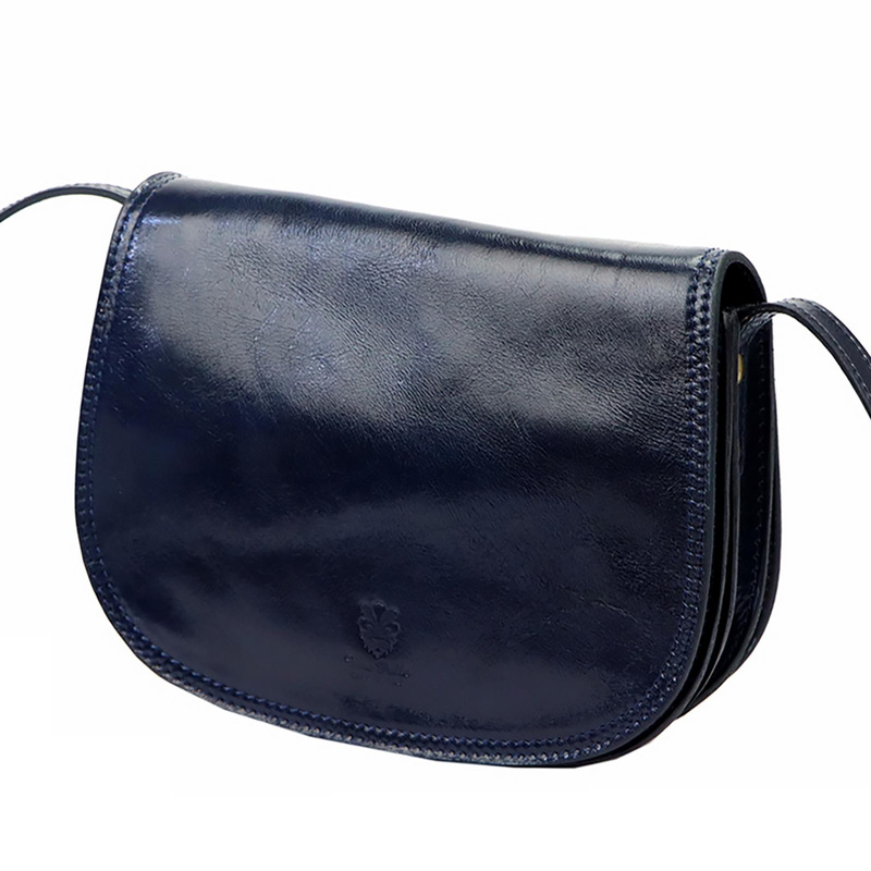 Florence Skórzana damska listonoszka przez ramię dwie komory kieszenie