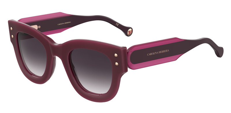 Okulary CAROLINA HERRERA HER0222SQHO. Okulary przeciwsłoneczne, Kolor CYCLAMEN. Kobieta.