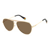 Okulary POLAROID PLD6200SXY3R. Okulary przeciwsłoneczne, Kolor złoty. Unisex.