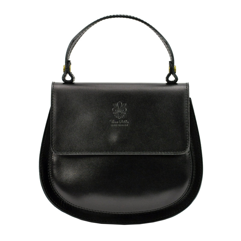 Zaokrąglona Listonoszka skórzana elegancka torebka na ramię Gregorio