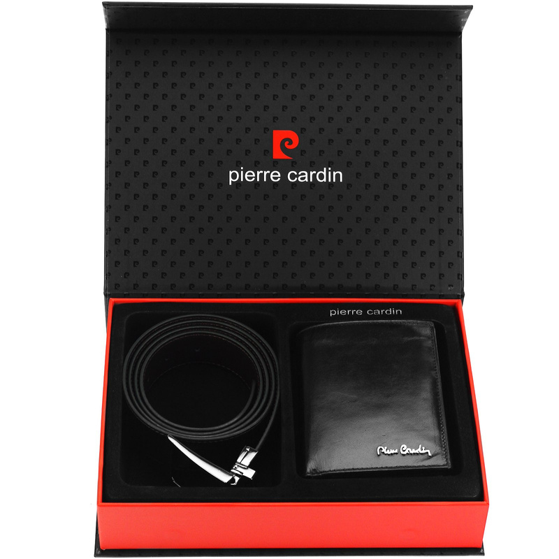 Meski zestaw prezentowy skóra naturalna Pierre Cardin ZG-127-BR