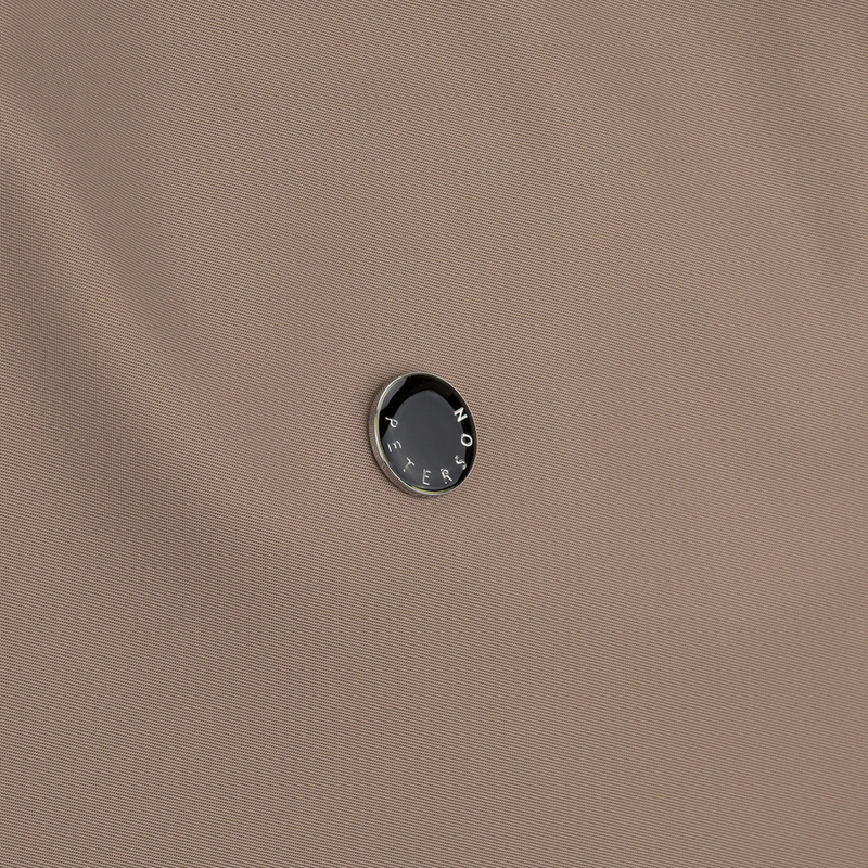 Shopperka damska z poliestru w beżowym kolorze, jednokomorowa i zamykana suwakiem - Peterson