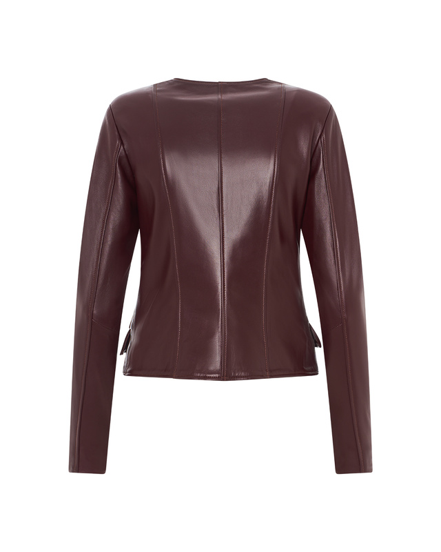 Bukowski Skórzana kurtka damska "Larysa" casual taliowana stylowa