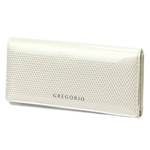 Lakierowany duży Skórzany damski portfel Gregorio