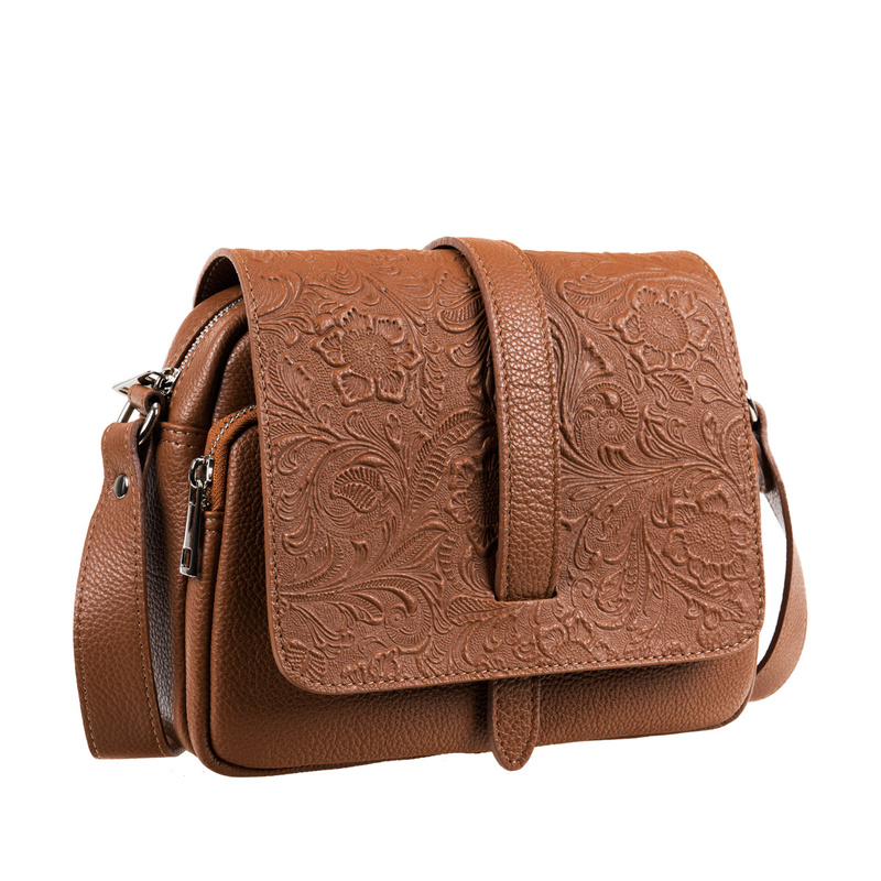 Torebka skórzana Canaletto z tłoczoną klapką – elegancja i ponadczasowy styl TD690s27t4