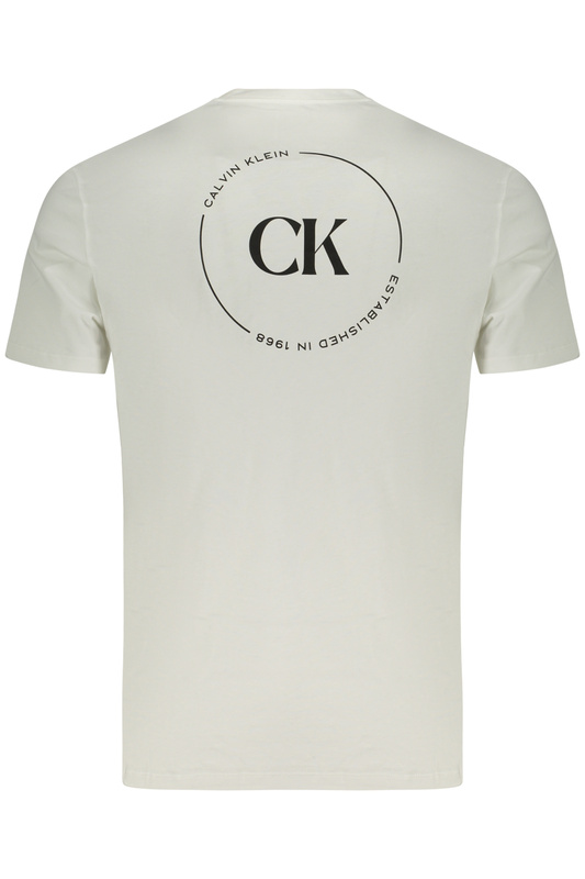 CALVIN KLEIN MĘSKA KOSZULKA Z KRÓTKIM RĘKAWEM BIAŁA