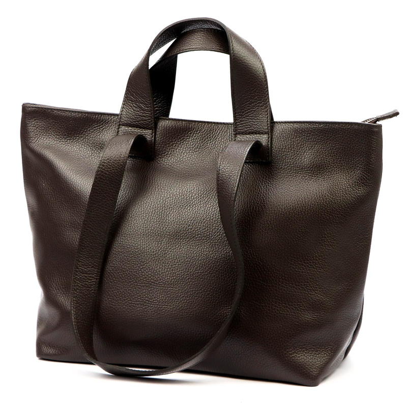 Damska shopperbag podwójny uchwyt torebka na ramię skórzana Luka