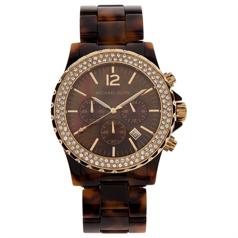 Zegarek MICHAEL KORS MK5557. Kwarcowy, Kolor brązowy. Kobieta.