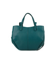 Damska skórzana torebka tote Giulia Monti GM1602 – ciemny teal