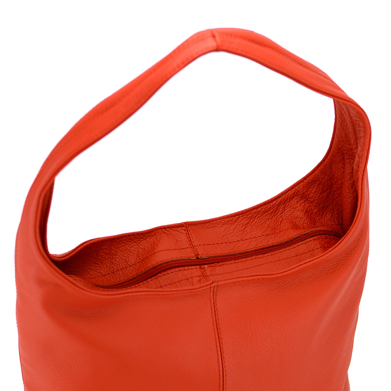Duża stylowa shopperbag torebka na ramię skórzana z kieszeniami Voyager